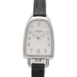 Hermes HERMES Gallop Watch Stainless Steel Leather Strap Women's Silver GA1.110