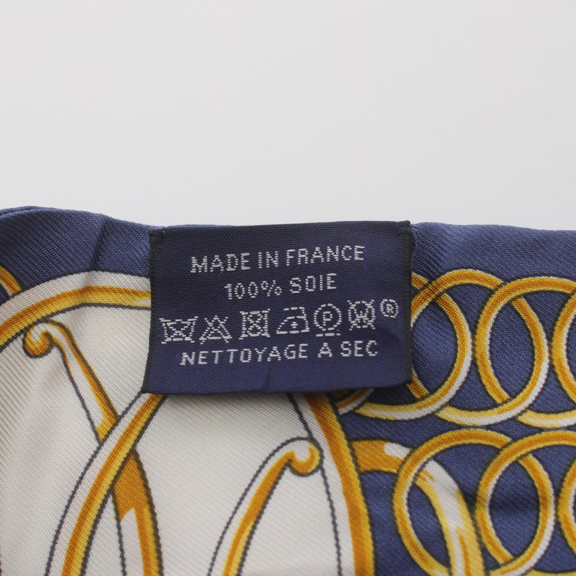 Hermes HERMES Twilly LIFT PROFILE Scarf Silk Women's Blue Multicolor