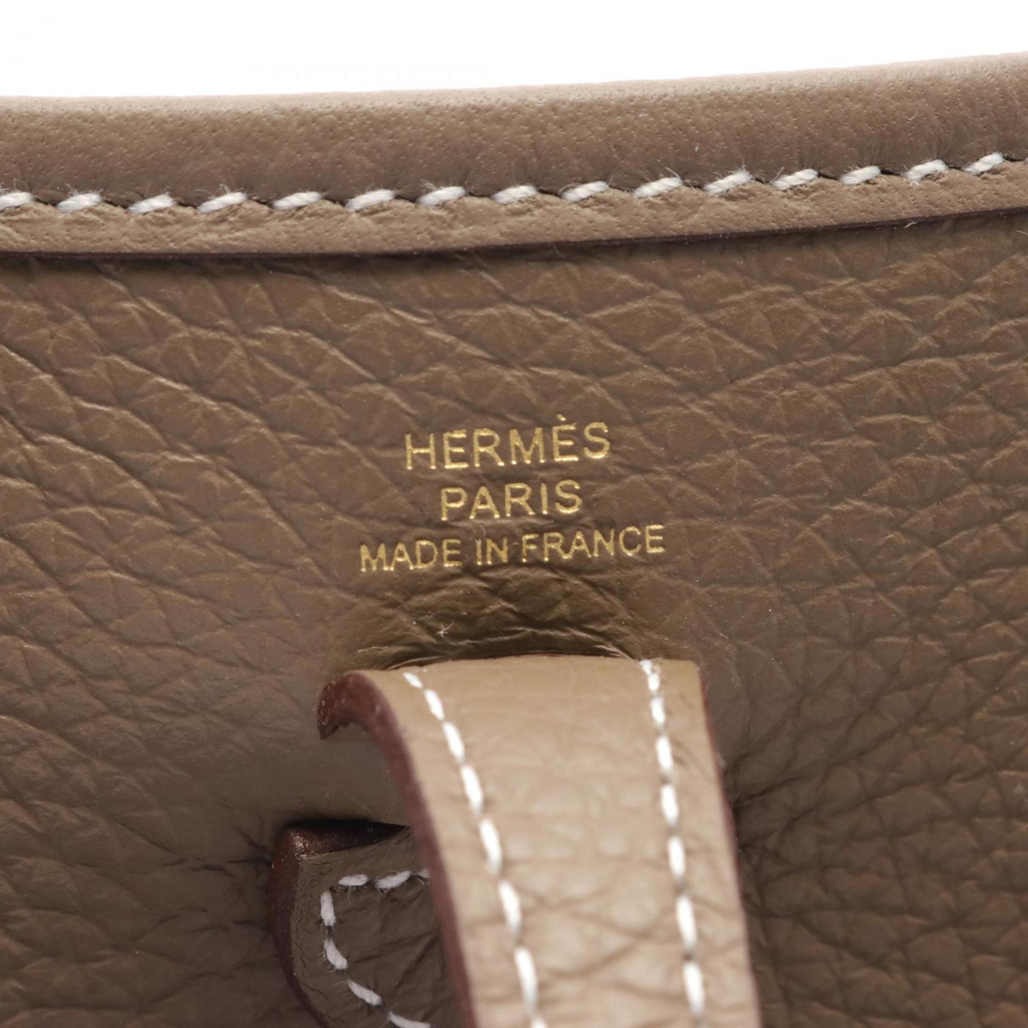 Hermes HERMES Evelyn TPM Shoulder Bag Taurillon Clemence Women's Brown