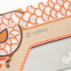 Hermes Twilly EPAULETTES DE GALA Silk Scarf for Women Beige Multicolor