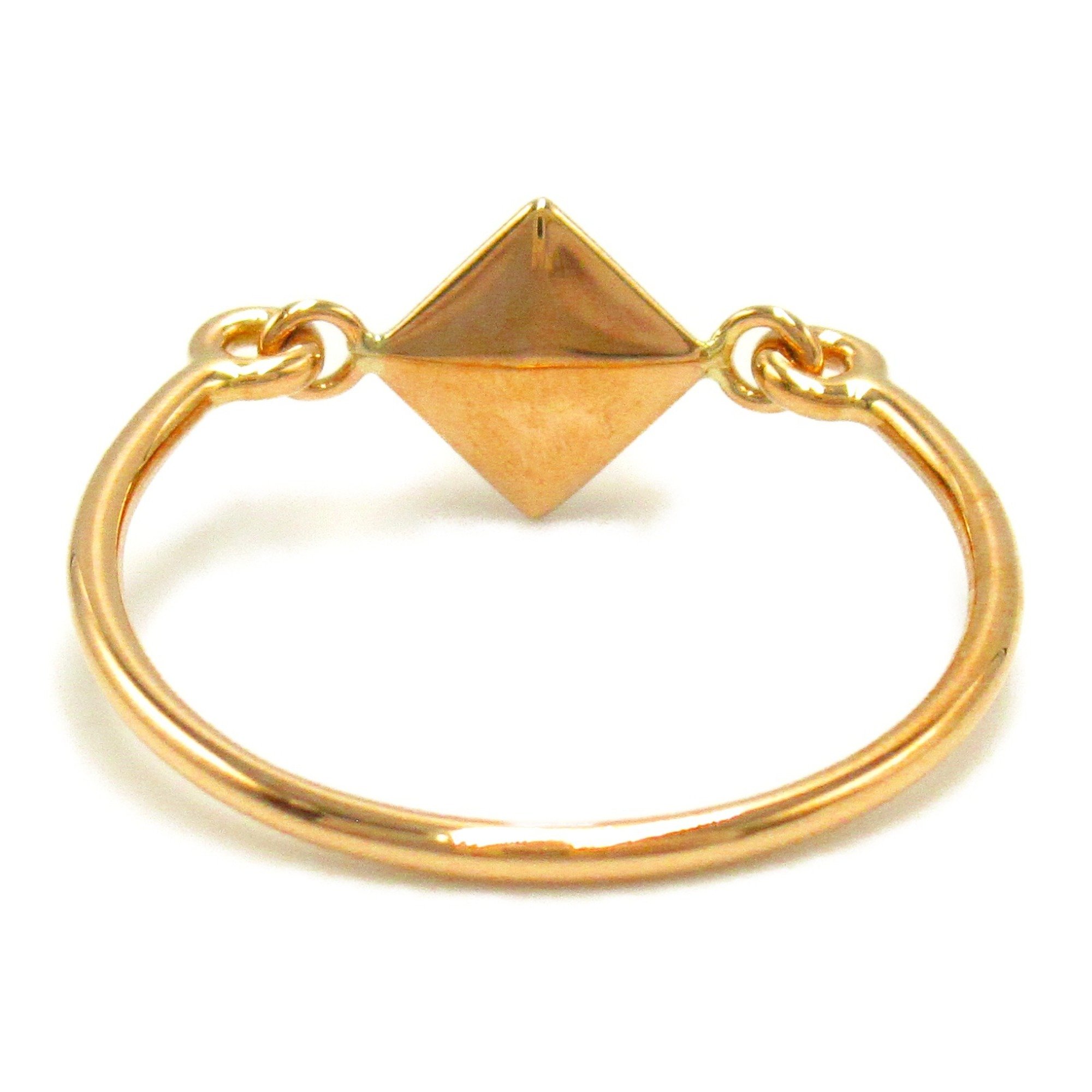 Hermes HERMES Medor Stud Pyramid Ring K18PG (Pink Gold) Women's Gold