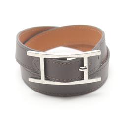 Hermes HERMES B-API Double Tour Bracelet Swift Leather Ladies Brown