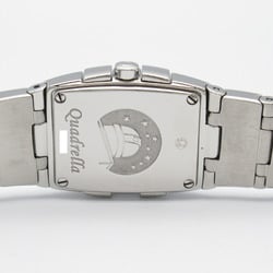 OMEGA Constellation Quadrella 8P Color Stone Watch Stainless Steel Ladies White Shell 1584.79