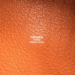 Hermes HERMES Picotin Lock GM Gold Bag Leather Taurillon Clemence Women's Brown