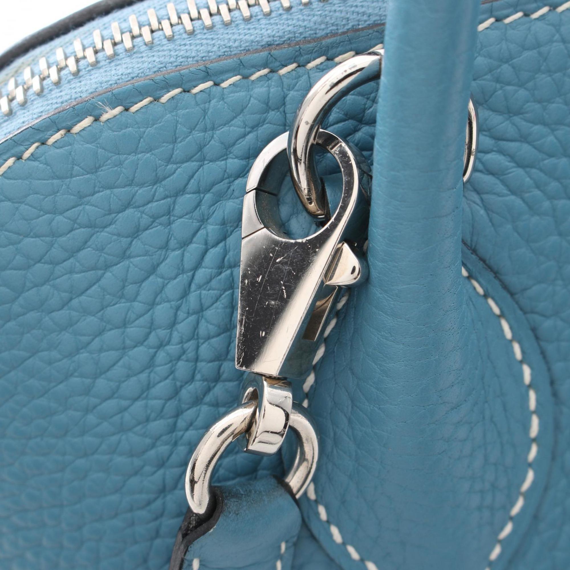 Hermes HERMES Bolide 31 Handbag Bag Taurillon Clemence Women's Blue