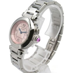 CARTIER Miss Pasha Watch Stainless Steel Ladies Pink W3140008