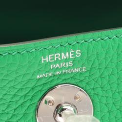 Hermes Lindy Shoulder Bag, Taurillon Clemence, Women's, Green