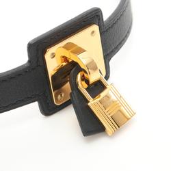 Hermes HERMES Double Tour O'Kelly Bracelet Swift Leather Ladies Black