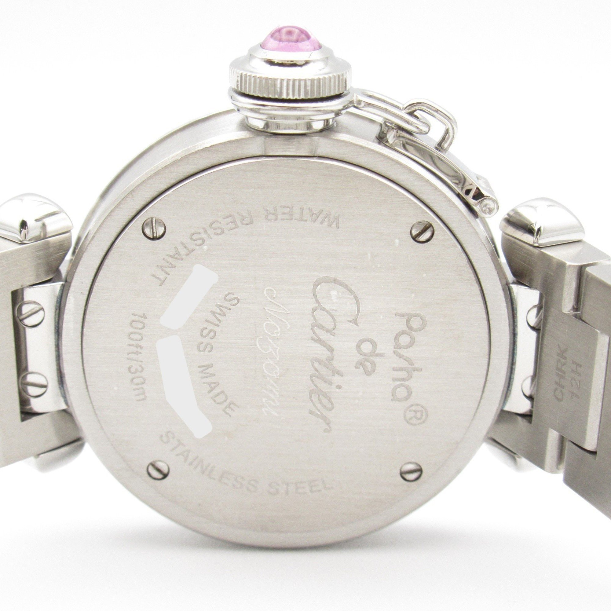 CARTIER Miss Pasha watch, stainless steel, ladies, pink, W3140008