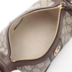 GUCCI Ophidia GG Supreme Shoulder Bag, Coated Canvas, Leather, Women's, Beige, Brown, Multicolor, 79519496IWG8745