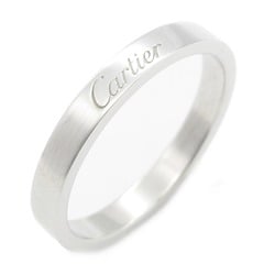 Cartier Engraved Ring, Pt950 Platinum, Men's, Women's, Silver