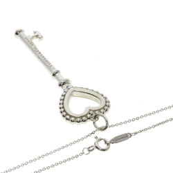 Tiffany Beads Heart Key Necklace Silver Women's TIFFANY&Co.