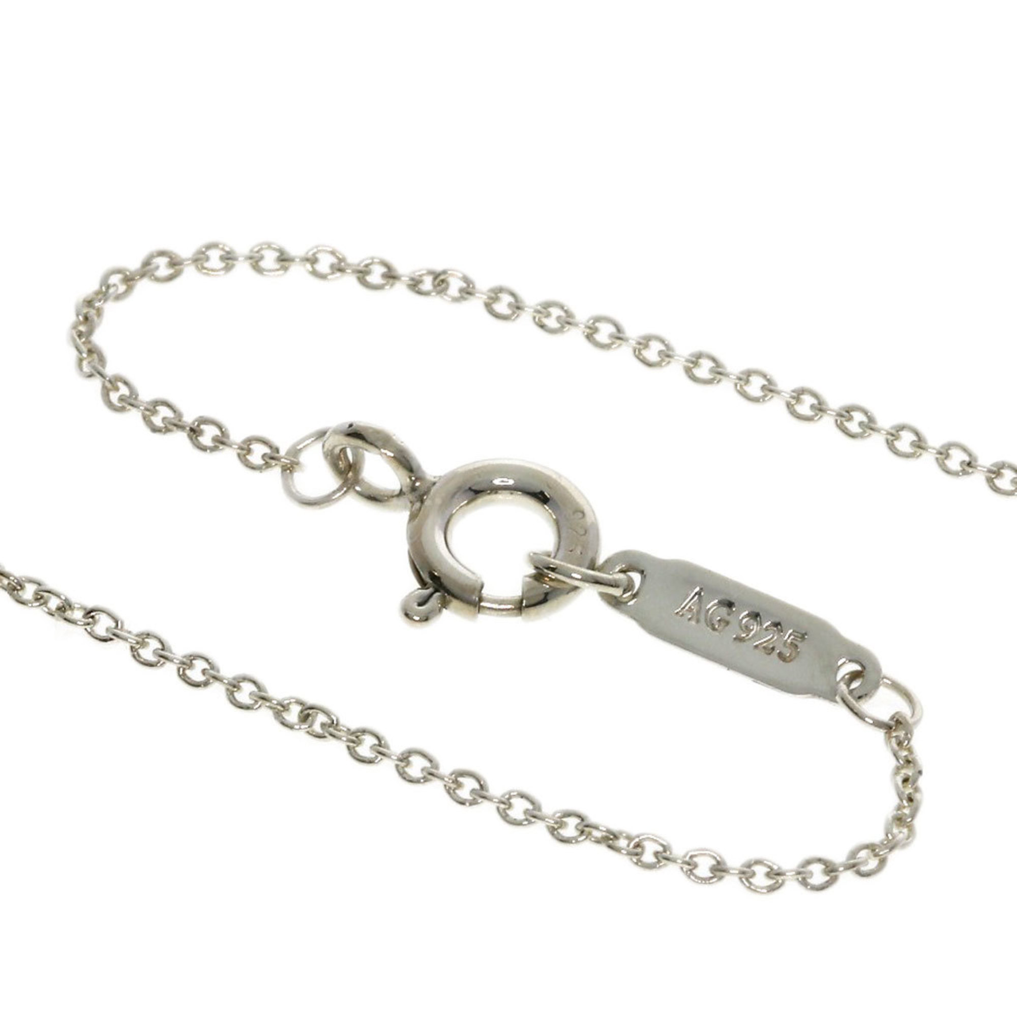 Tiffany Beads Heart Key Necklace Silver Women's TIFFANY&Co.