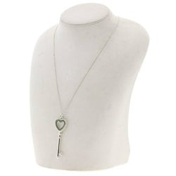 Tiffany Beads Heart Key Necklace Silver Women's TIFFANY&Co.