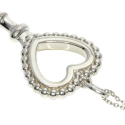 Tiffany Beads Heart Key Necklace Silver Women's TIFFANY&Co.