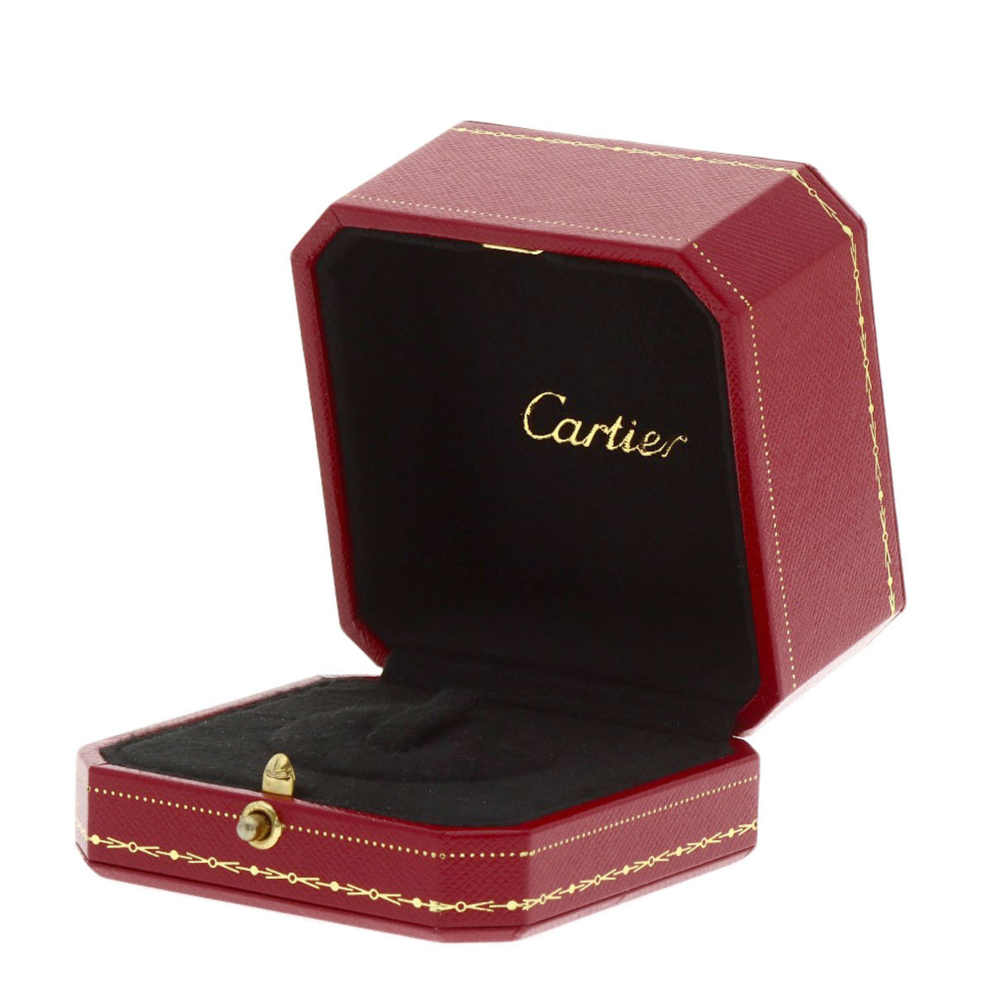 Cartier Love Ring Full Diamond #50 K18 Pink Gold Women's CARTIER