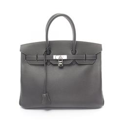 Hermes HERMES Birkin 35 Handbag Bag Epsom Leather Women's Grey