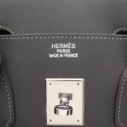 Hermes HERMES Birkin 35 Handbag Bag Epsom Leather Women's Grey