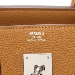 Hermes HERMES Birkin 30 Verso Handbag Bag Togo Women's Brown Yellow 072019CK