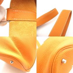 Hermes HERMES Picotin Lock GM Handbag Bag Calfskin (Cowhide) Women's Orange