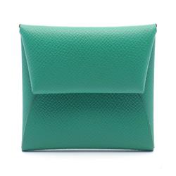 Hermes HERMES Bastia Verso Wallet/Coin Case Wallet Epsom Leather Women's Green