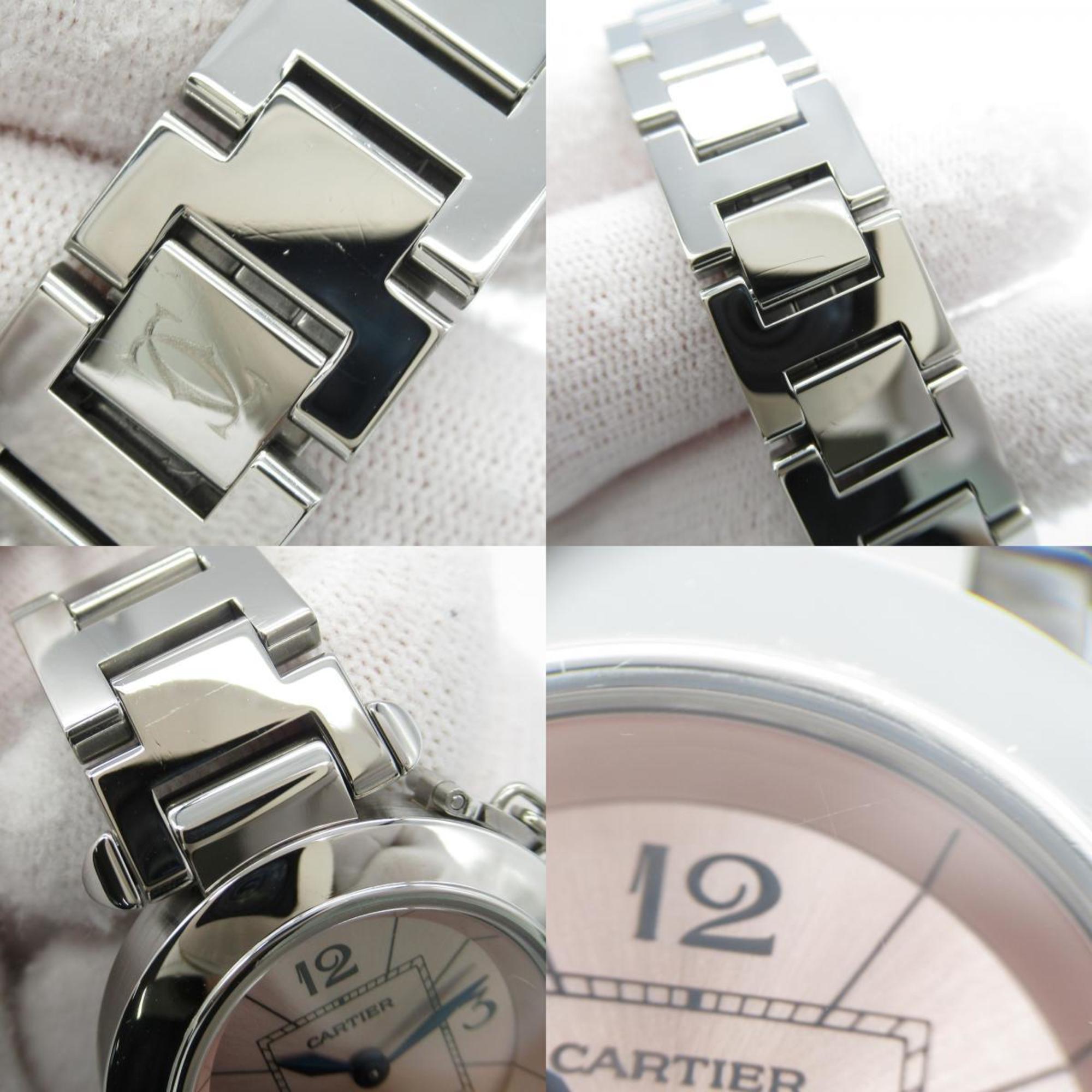 CARTIER Miss Pasha Watch Stainless Steel Ladies Pink W3140008