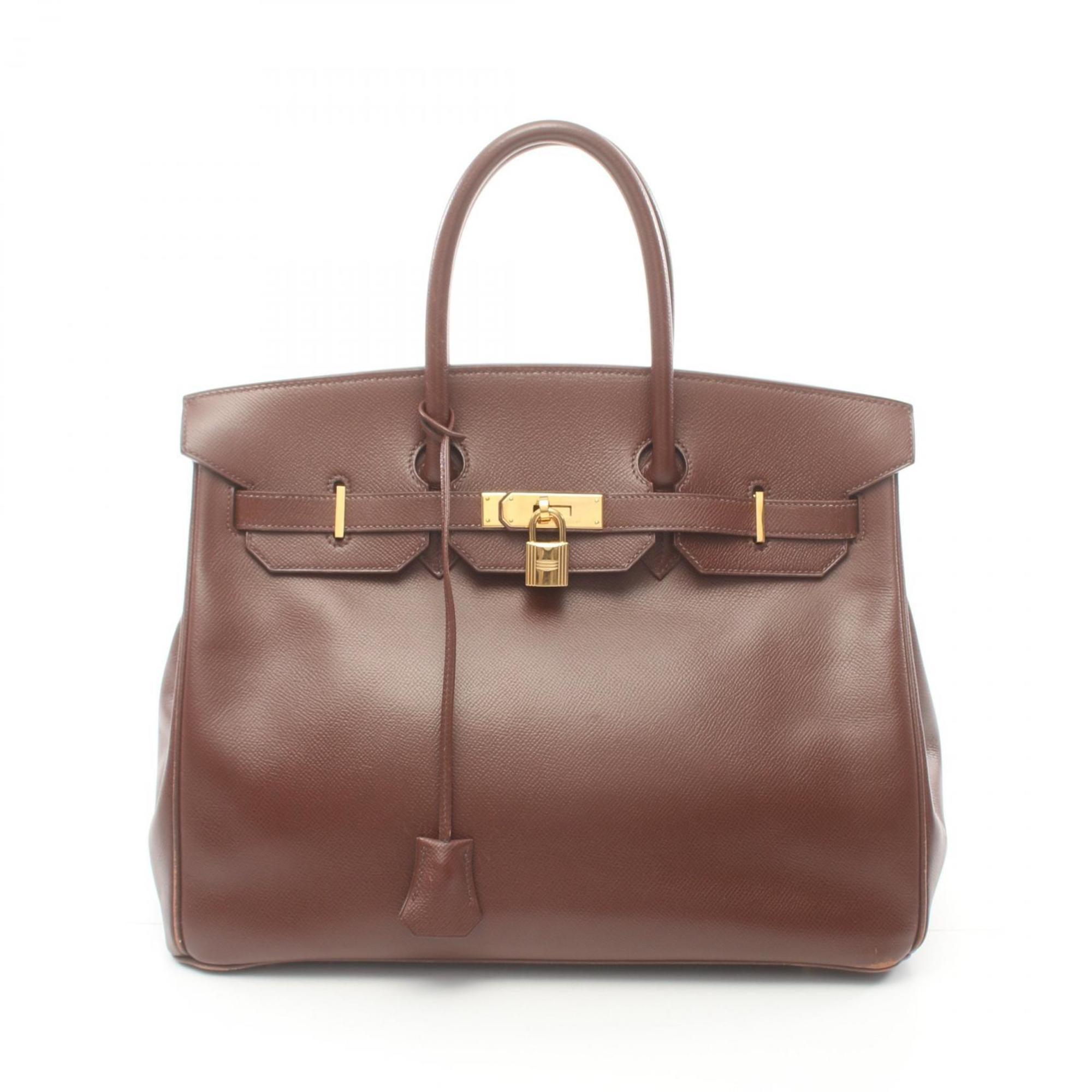 Hermes HERMES Birkin 35 Handbag Bag Cushvel Women's Brown