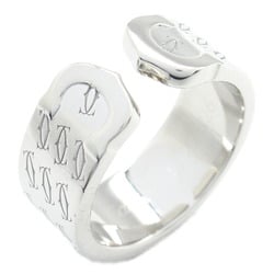 Cartier C2 Ring, K18WG (White Gold), Men's, Women's, Silver