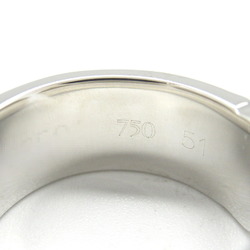 Cartier C2 Ring, K18WG (White Gold), Men's, Women's, Silver