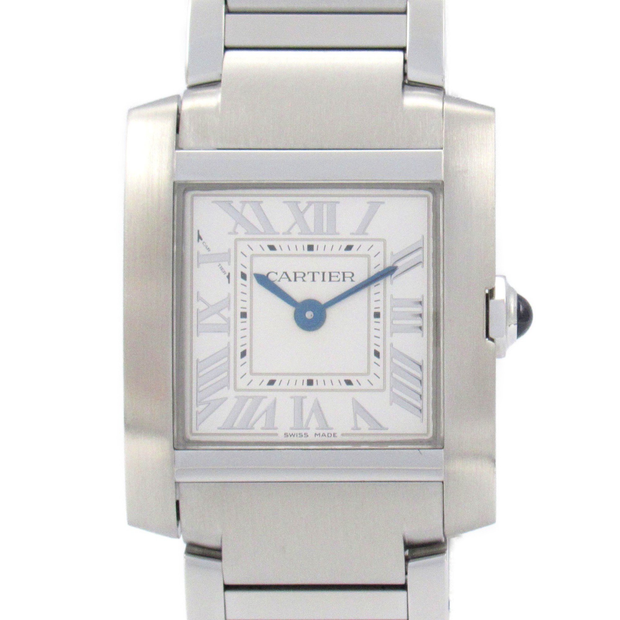 CARTIER Tank Francaise SM Watch Stainless Steel Ladies Silver WSTA0065