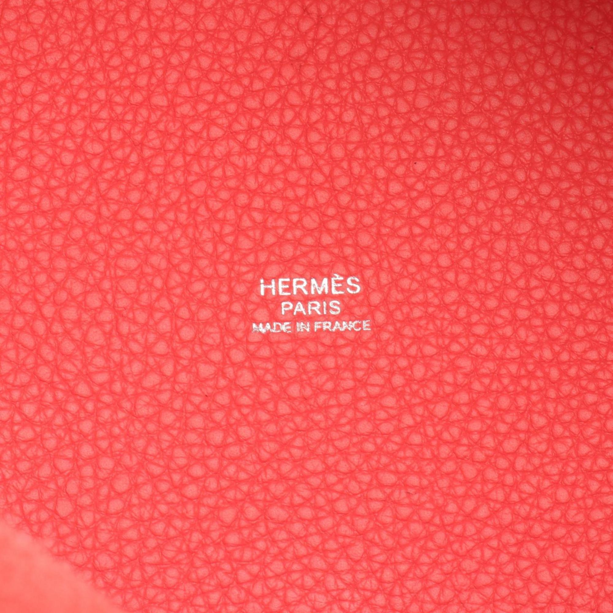 Hermes HERMES Picotin Lock PM Handbag Bag Taurillon Clemence Women's Red