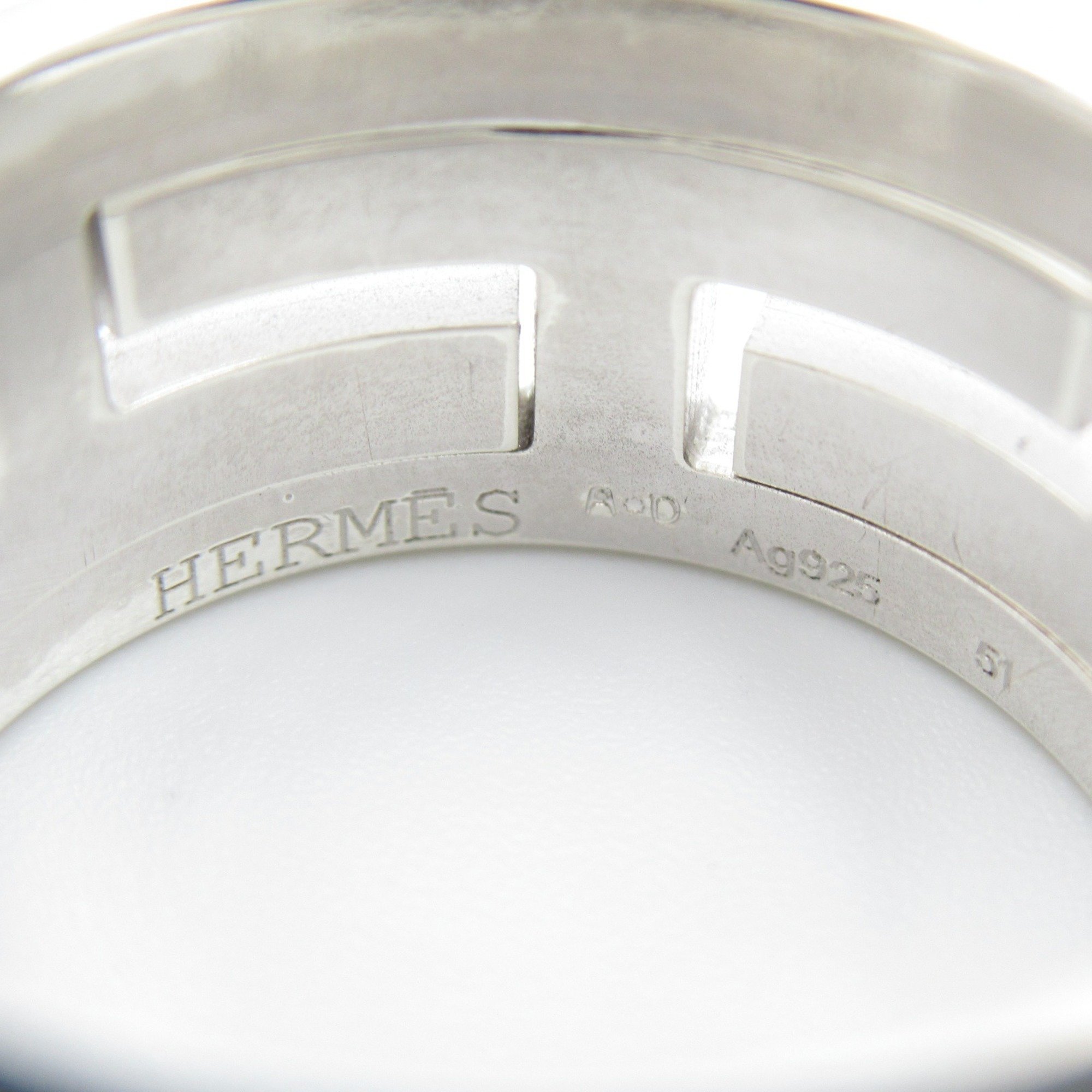 Hermes HERMES Move Ash Ring Ring/Finger Silver 925 Men's Women's