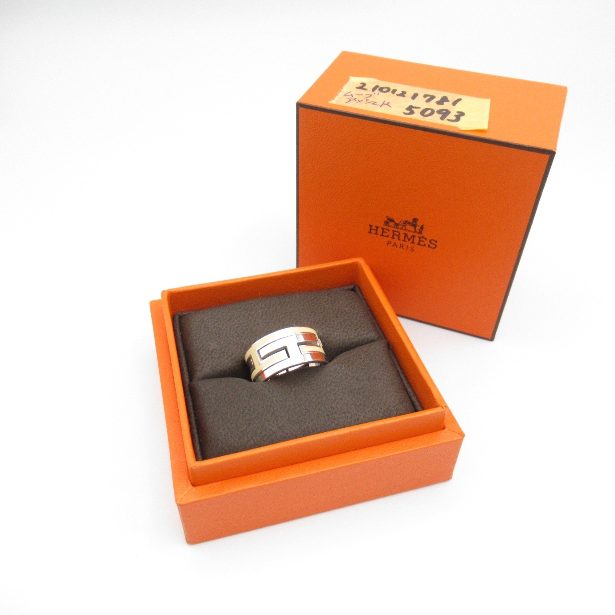 Hermes HERMES Move Ash Ring Ring/Finger Silver 925 Men's Women's