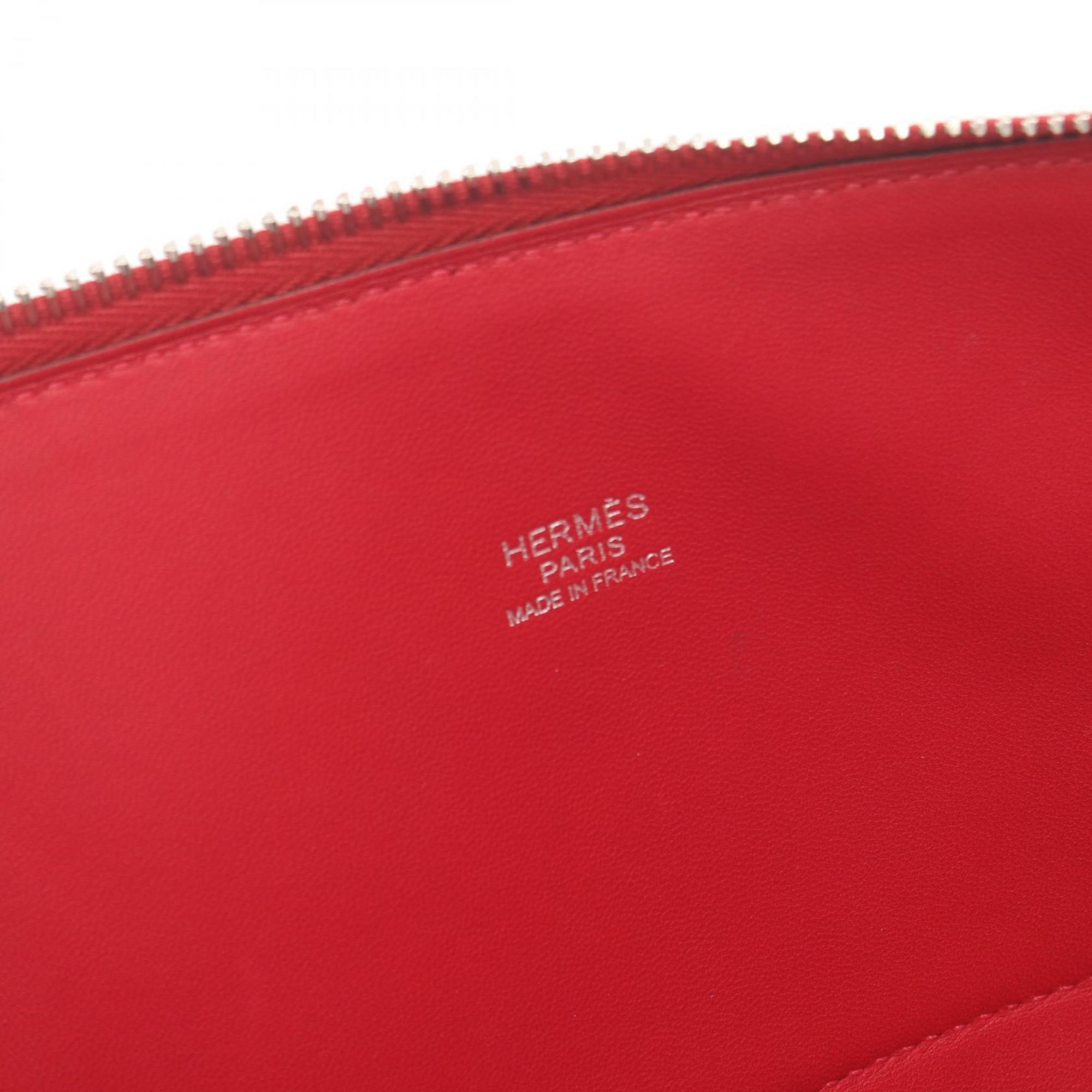 Hermes HERMES Bolide 35 Rouge Kazak Handbag Bag Taurillon Clemence Women's Red