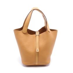 Hermes HERMES Picotin Lock Touch MM Handbag Bag Taurillon Clemence Swift Leather Women's Brown