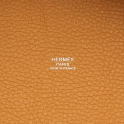 Hermes HERMES Picotin Lock Touch MM Handbag Bag Taurillon Clemence Swift Leather Women's Brown