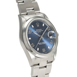 Rolex ROLEX Oyster Perpetual Date 15200 Blue/Arabic Dial Wristwatch for Men and Women