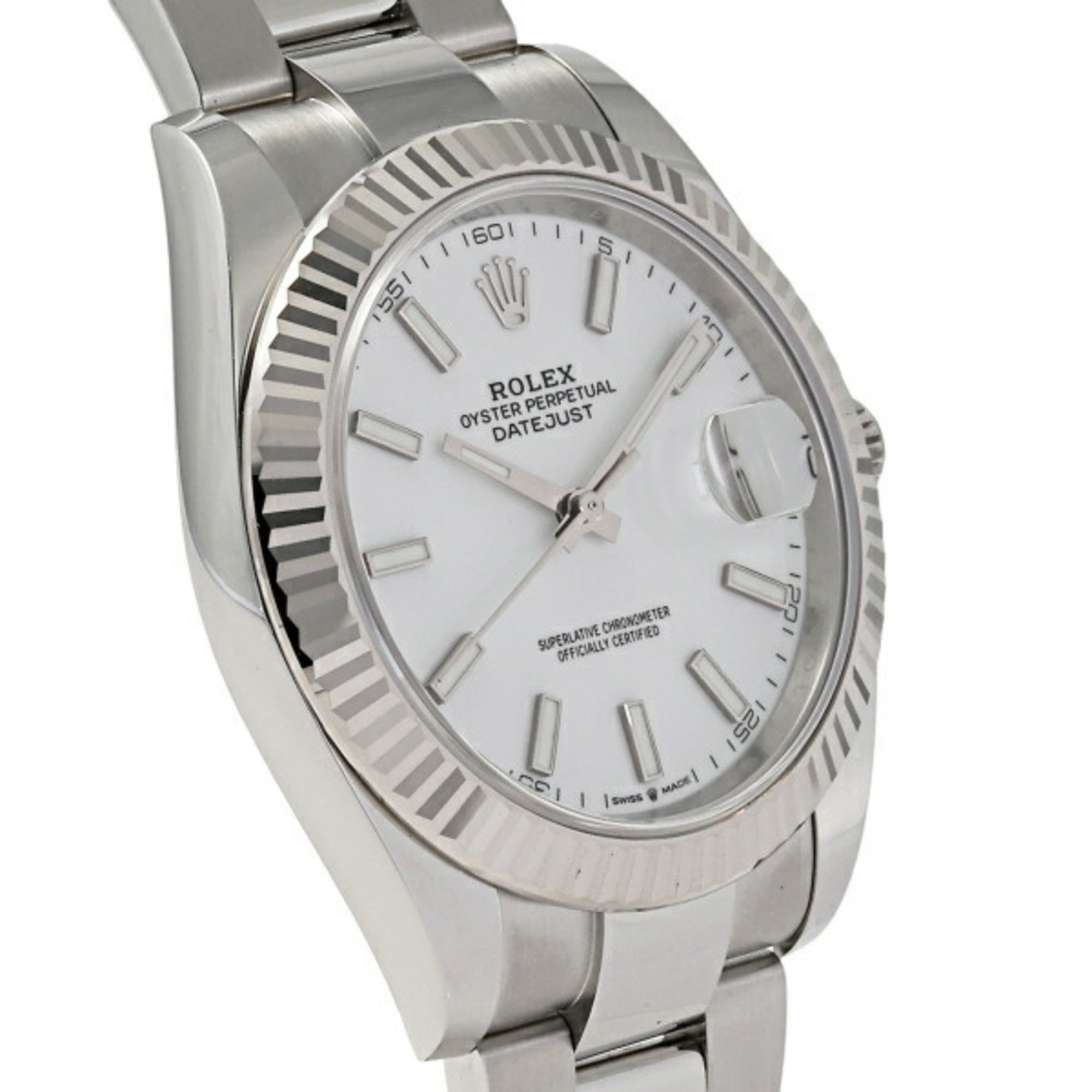 Rolex ROLEX Datejust 41 126334 White Dial Watch Men's