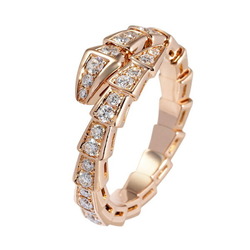 Bvlgari Serpenti (Viper) L K18PG Pink Gold Ring