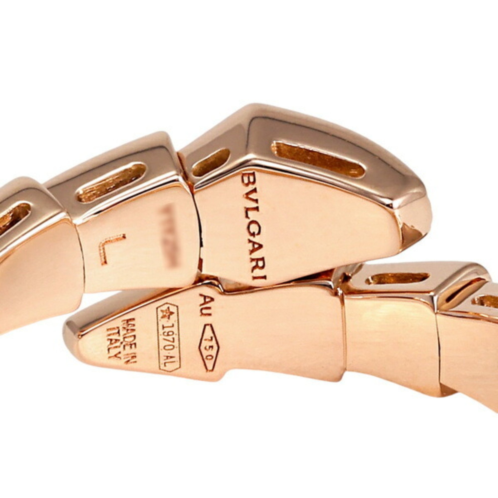 Bvlgari Serpenti (Viper) L K18PG Pink Gold Ring