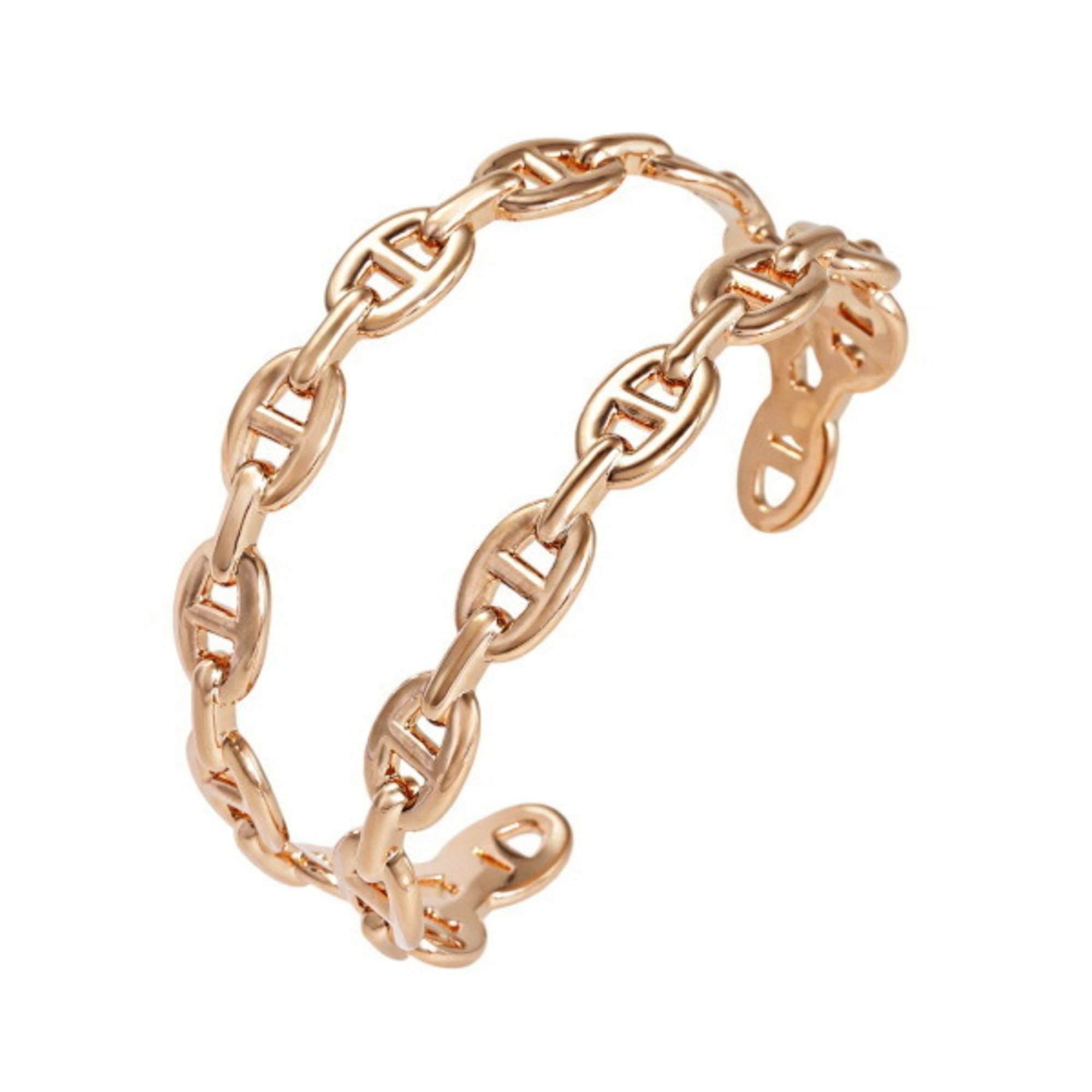 Hermes Chaine d'Ancre Ancier K18PG Pink Gold Bracelet