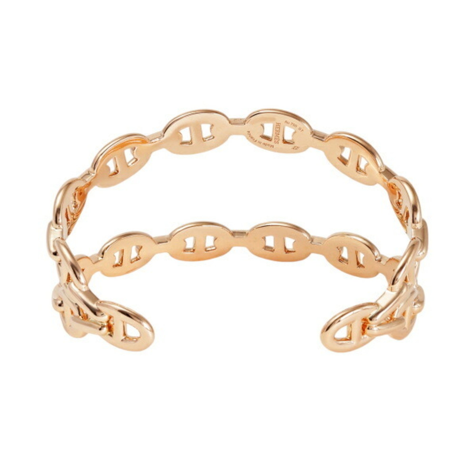 Hermes Chaine d'Ancre Ancier K18PG Pink Gold Bracelet