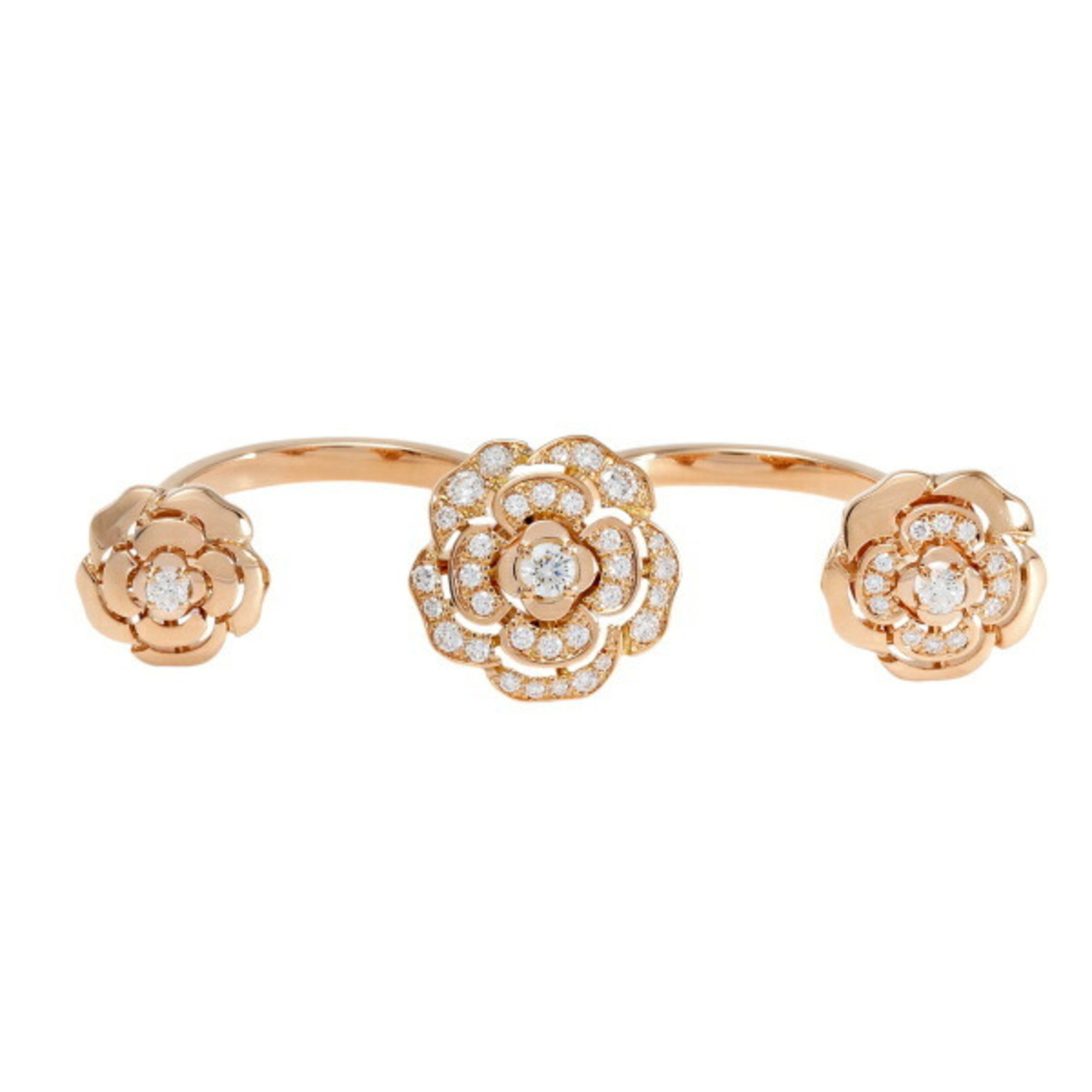 Chanel Camellia K18PG Pink Gold Ring