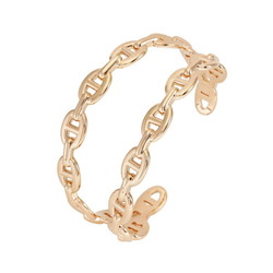 Hermes Chaine d'Ancre Anchainée K18PG Pink Gold Bangle