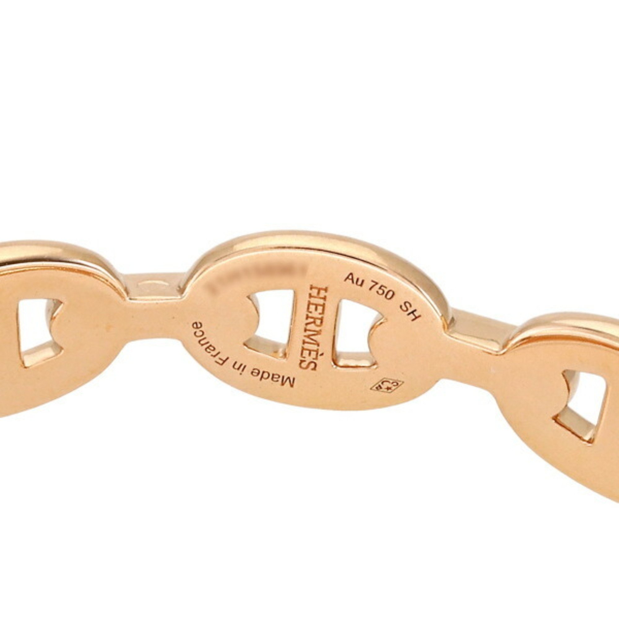 Hermes Chaine d'Ancre Anchainée K18PG Pink Gold Bangle