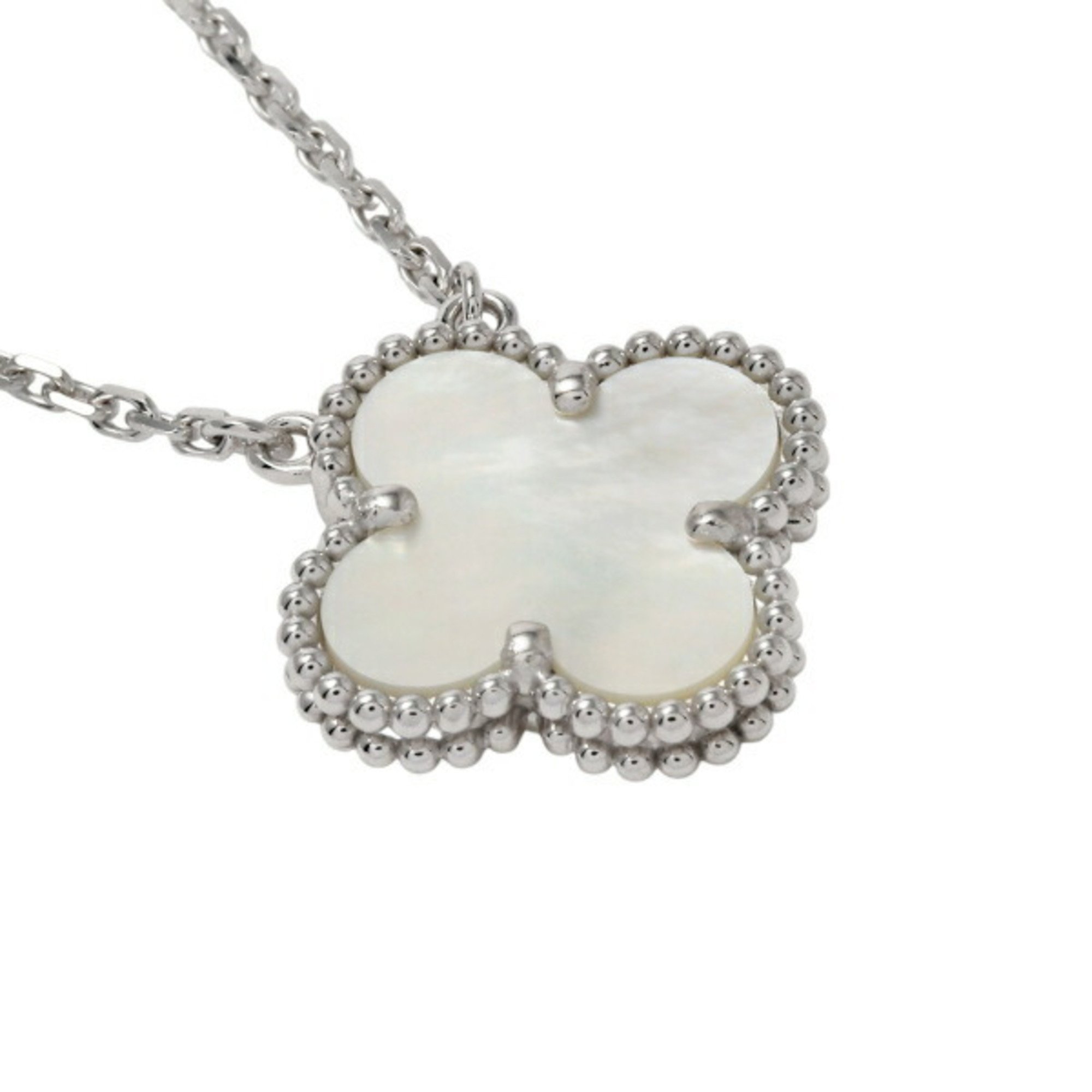 Van Cleef & Arpels Alhambra K18WG White Gold Necklace