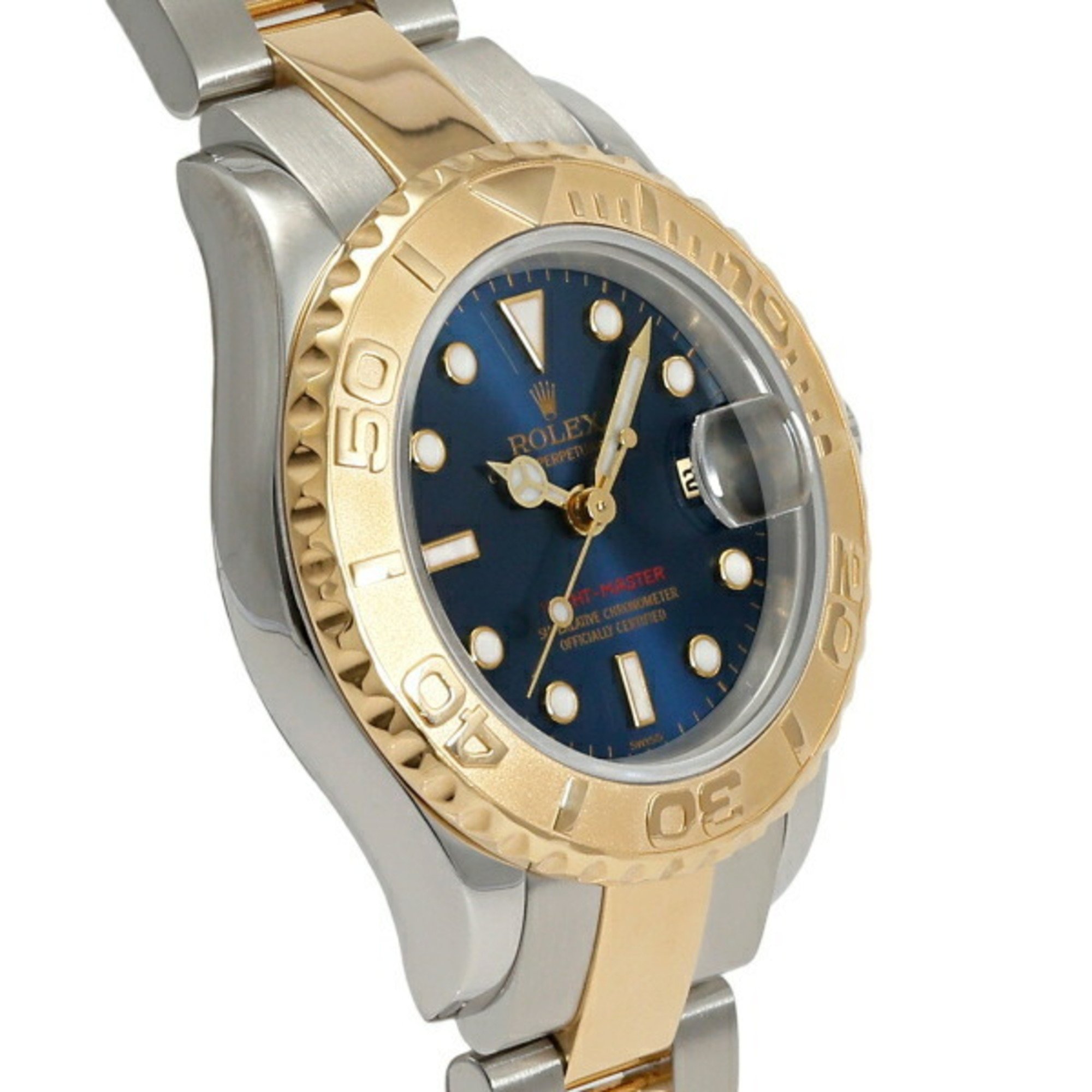 ROLEX Yacht-Master 169623 Blue/Dot Dial Women's Watch