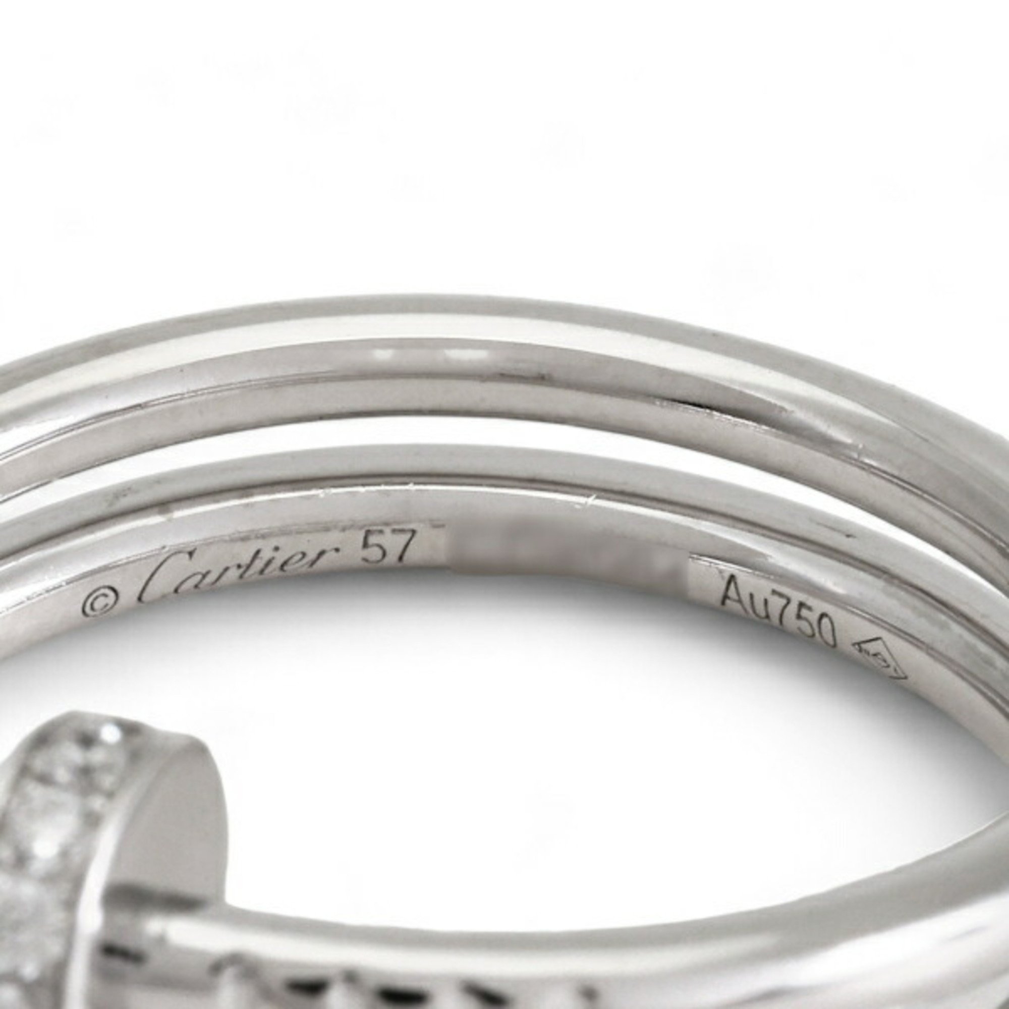 Cartier Juste un Clou K18WG White Gold Ring