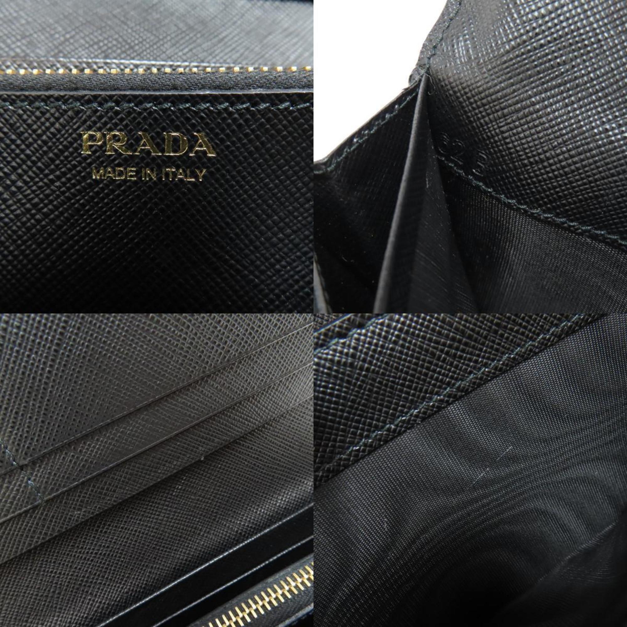 Prada Saffiano Long Wallet Leather Women's PRADA