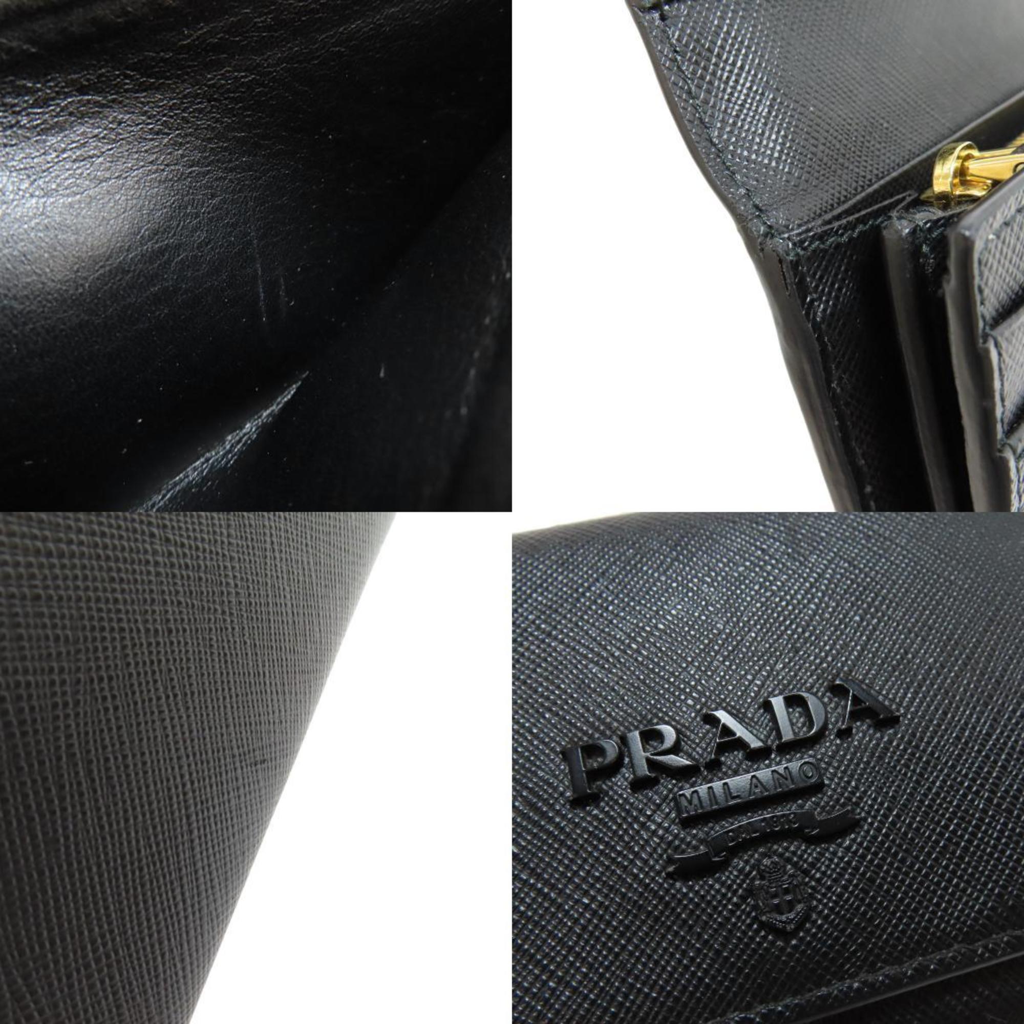 Prada Saffiano Long Wallet Leather Women's PRADA